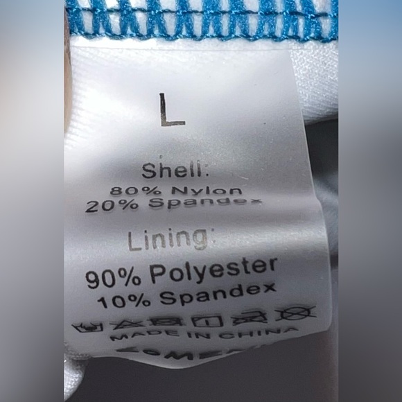 NWT Eomenie 2 piece tankini tummy control full coverage swimsuit. Size L. - Picture 6 of 14